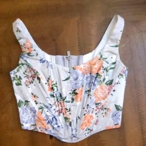 House of CB Floral Corset | Size Small